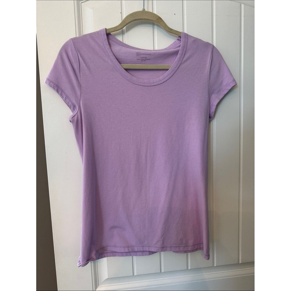 No Boundaries Lavender Short Sleeve Crewneck Tee